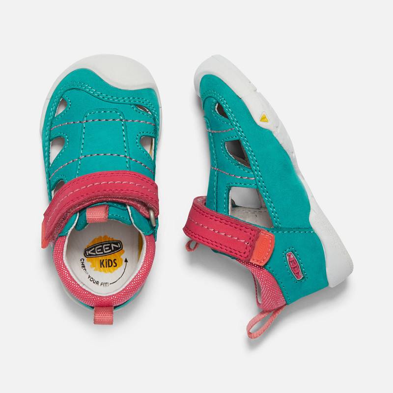 Keen Pep Fisherman Baby Sandalen Kinder DE-60315 Lake Green/Teaberry - Keen Kinderschuhe Grün